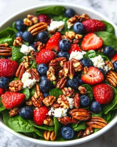 15-Minute Strawberry Spinach Salad Recipe