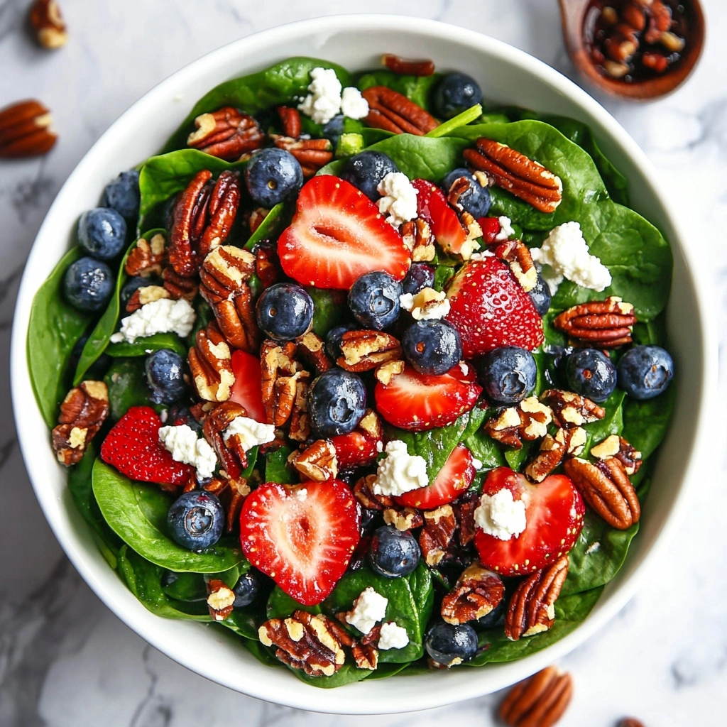 15-Minute Strawberry Spinach Salad Recipe - Recipe Image