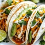 Garlic Butter Honey BBQ Chicken Tacos Recipe