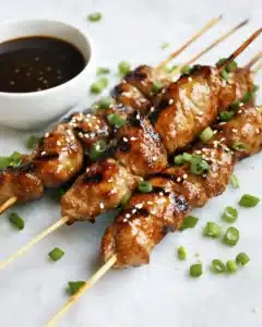 Honey Garlic Chicken Skewers Recipe