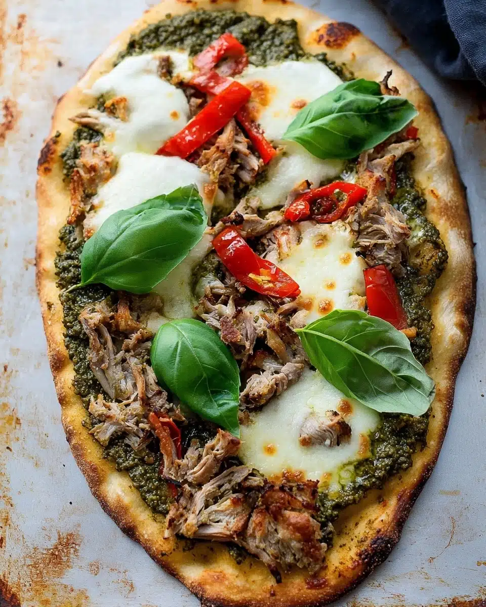 Chicken Pesto Flatbread Recipe