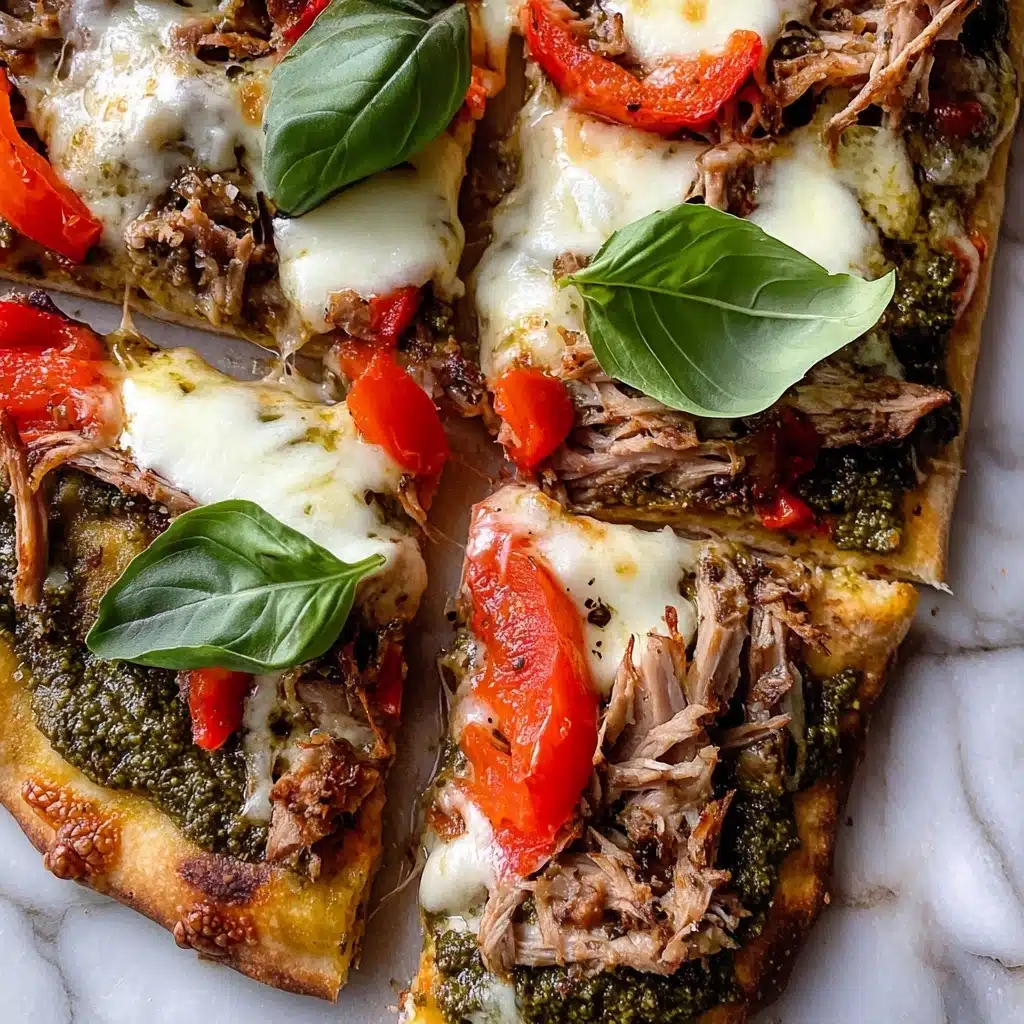 Chicken Pesto Flatbread Recipe - Recipe Image
