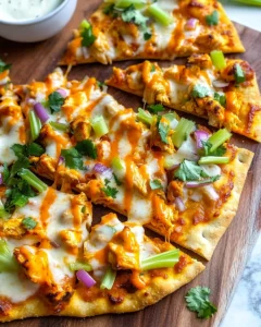 Buffalo Chicken Flatbread Recipe