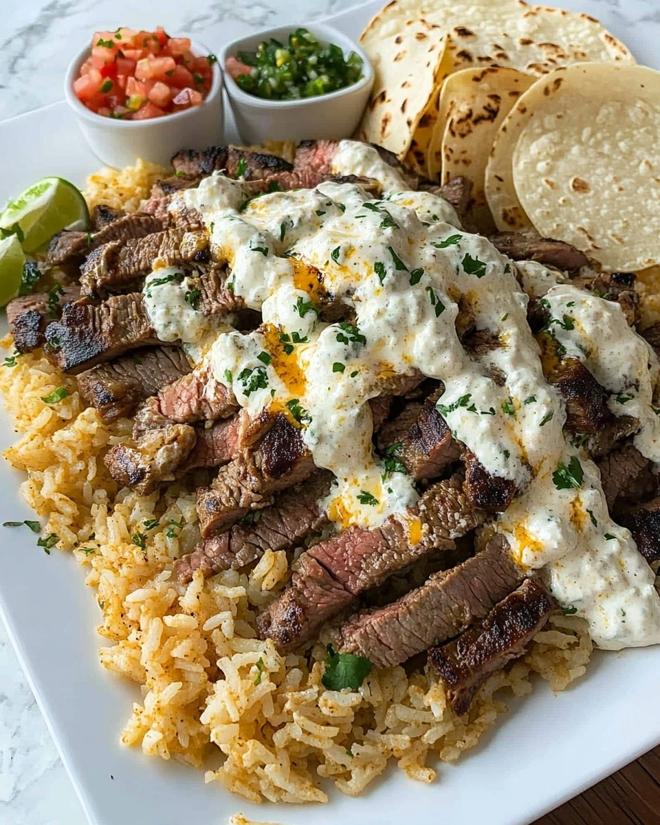 Cheesy Steak & Rice Recipe