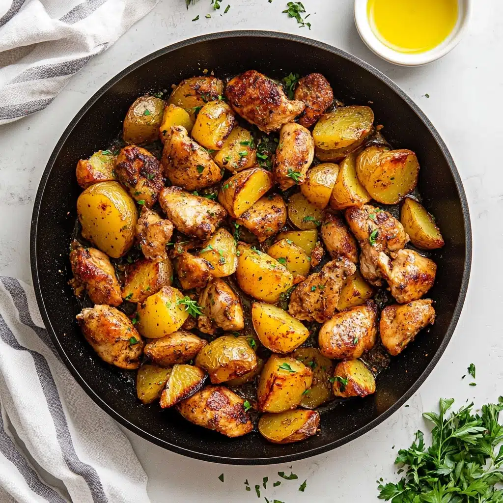 Garlic Butter Steak Bites and Potatoes Recipe - Recipe Image