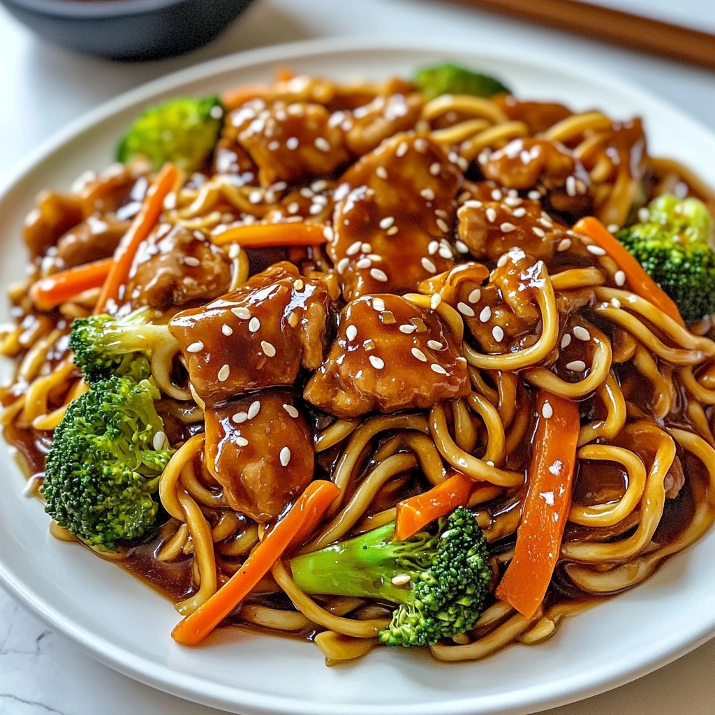 Chicken Teriyaki Noodles Recipe - Recipe Image