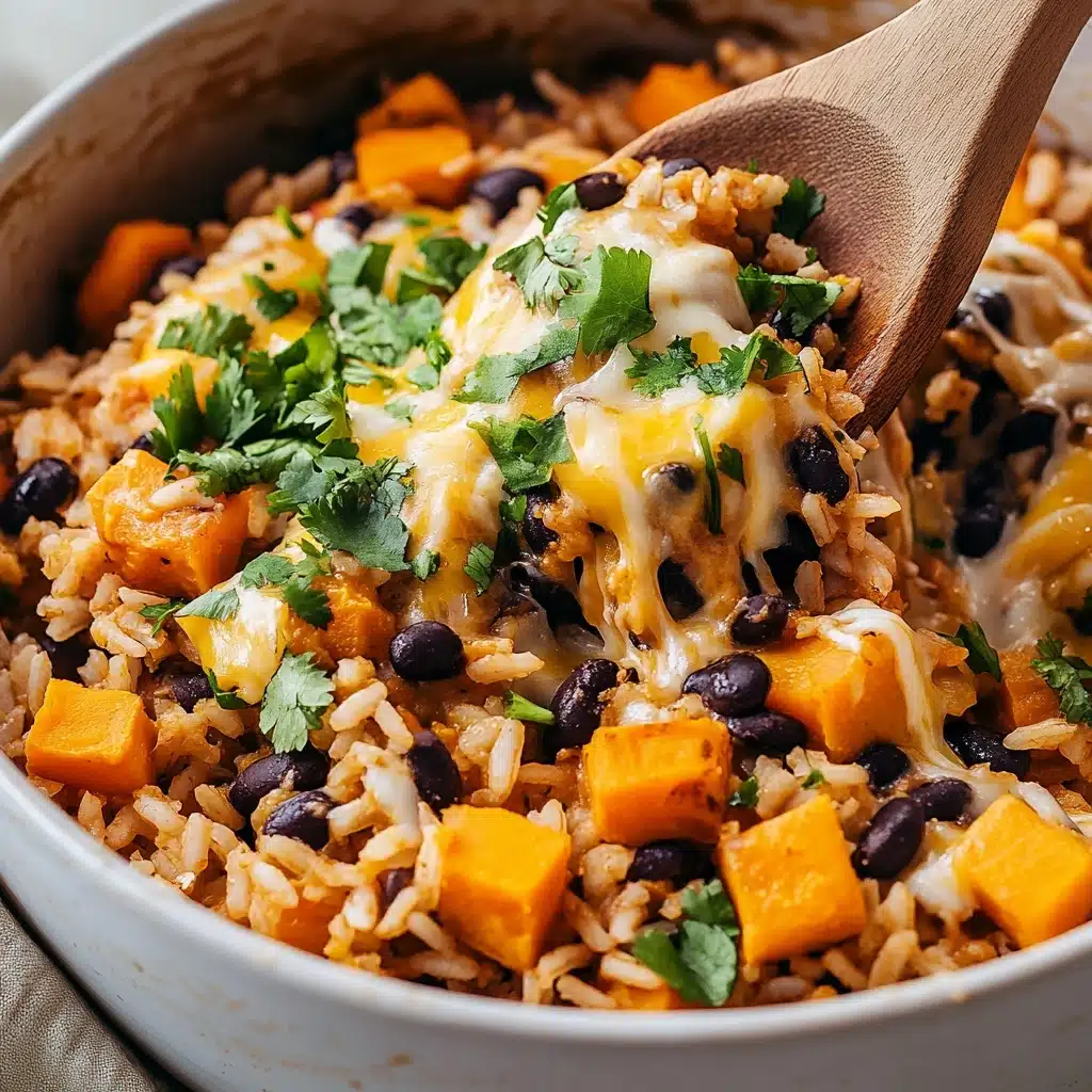 Southwest Sweet Potato, Black Bean and Rice Skillet Recipe - Recipe Image