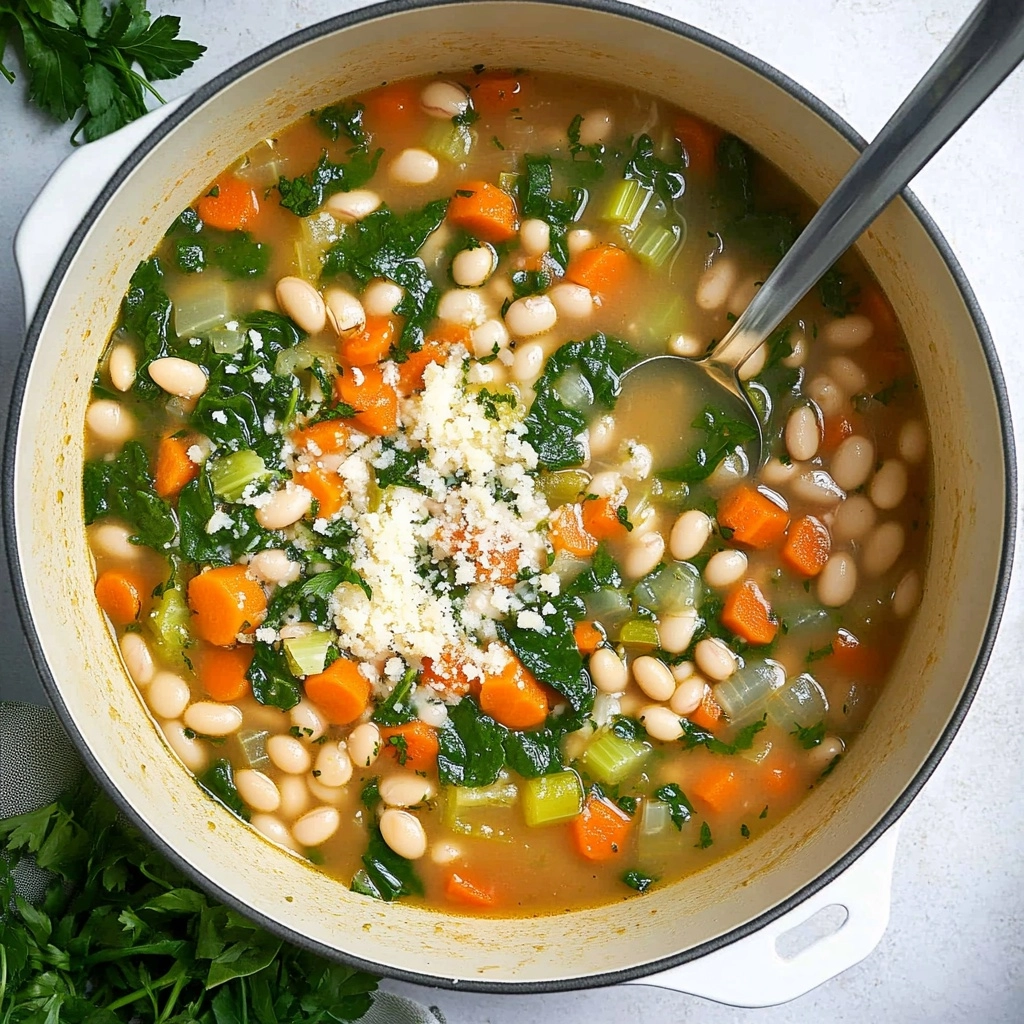 Creamy White Bean and Spinach Soup Recipe - Recipe Image