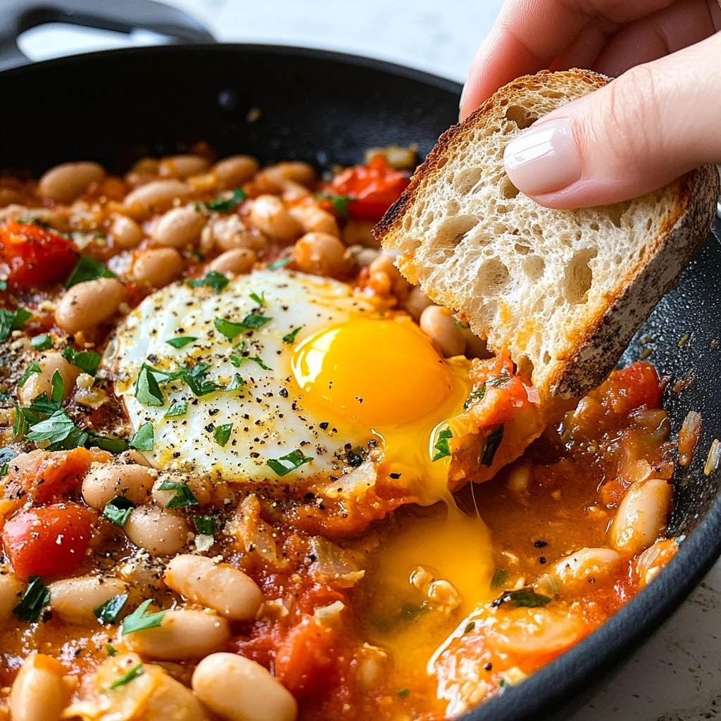 Spanish Beans & Eggs Recipe - Recipe Image