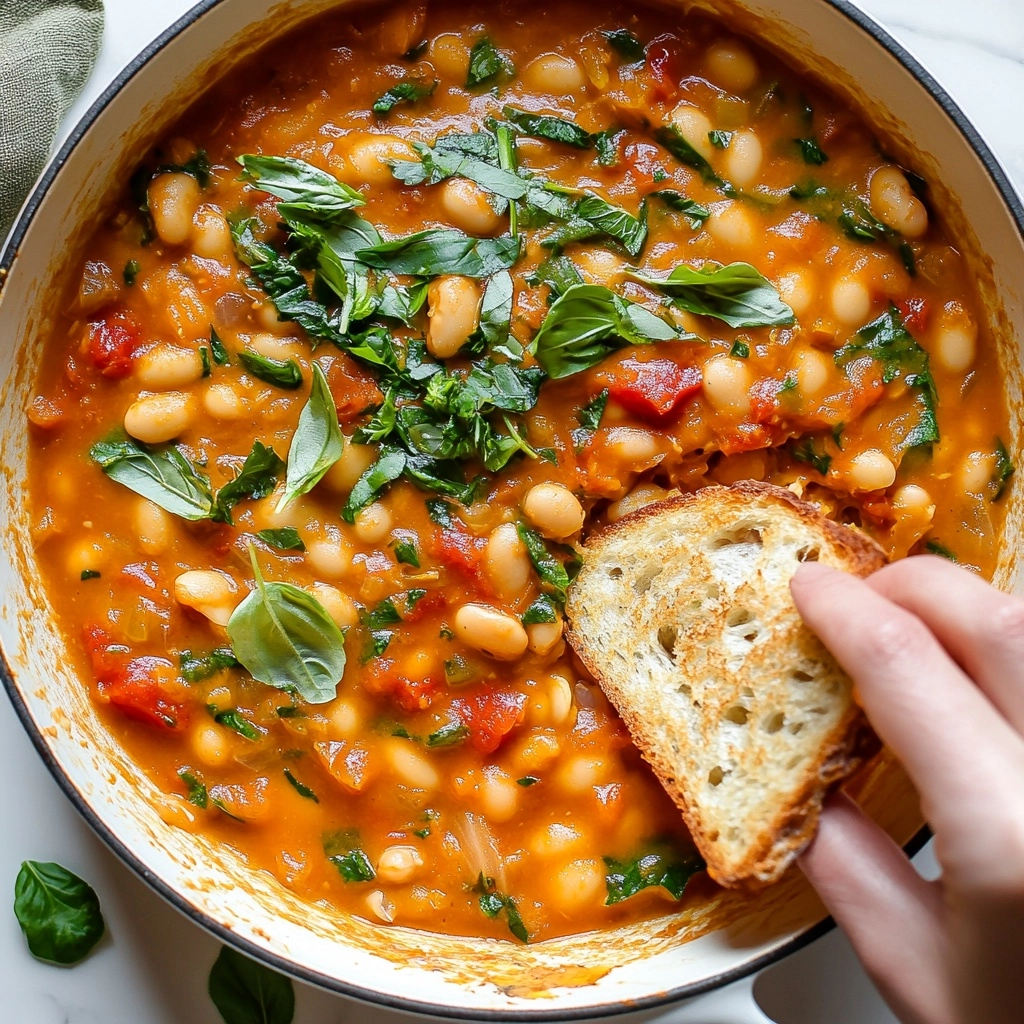 Creamy Tomato White Bean Stew Recipe - Recipe Image