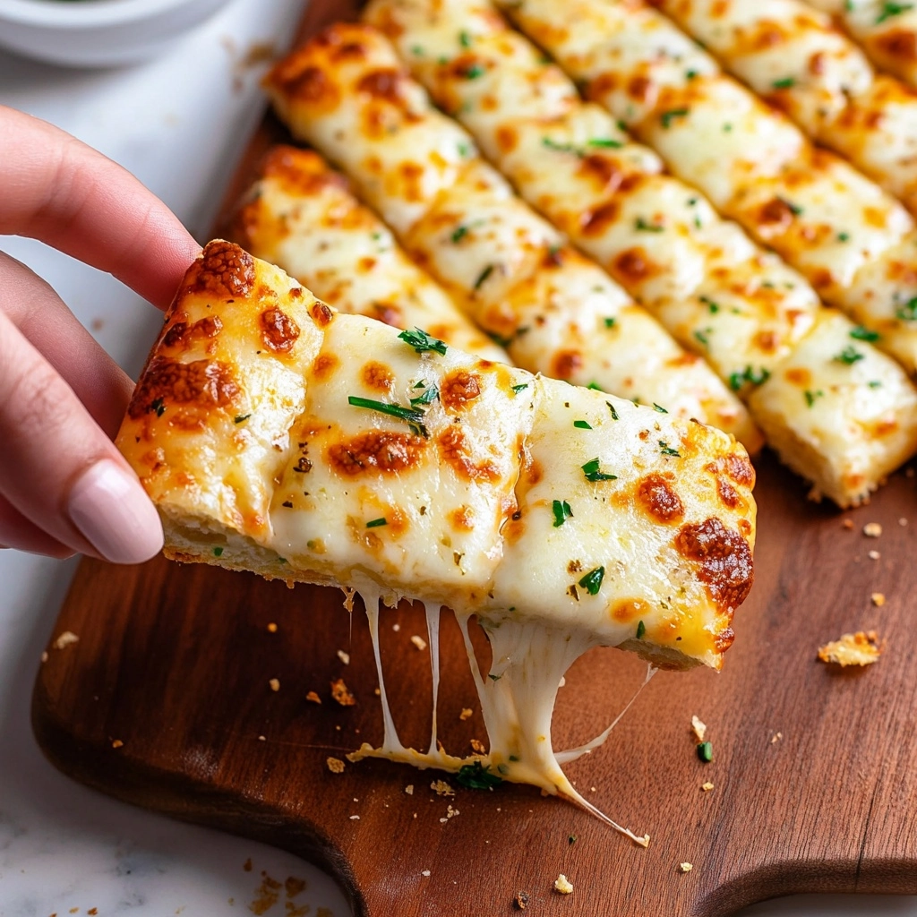 BEST CHEESY GARLIC BREAD Recipe - Recipe Image