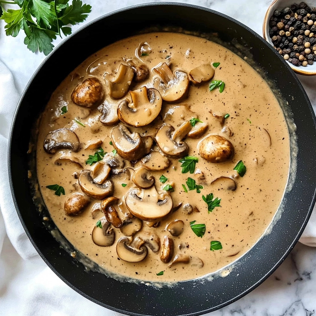 Creamy Mushroom Sauce Recipe - Recipe Image