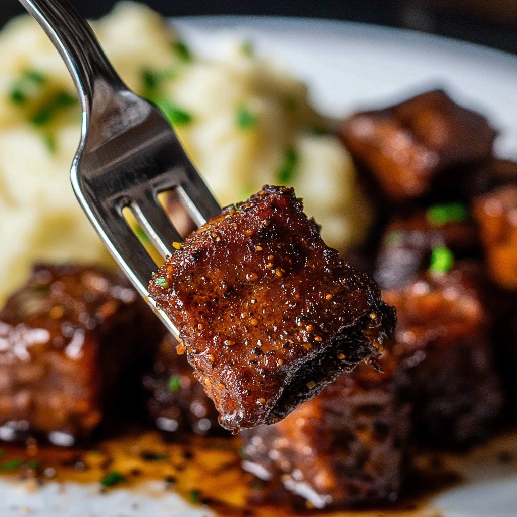 Cajun Garlic Butter Steak Bites Recipe - Recipe Image
