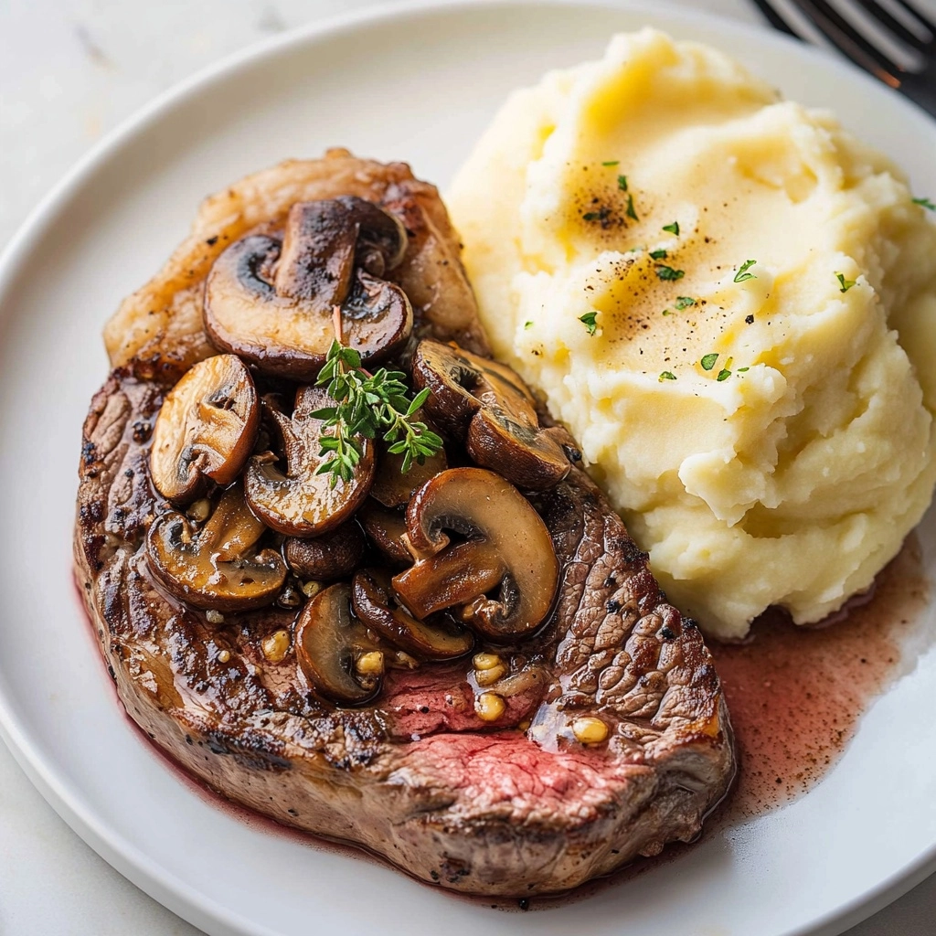 Filet Mignon Recipe in Mushroom Sauce Recipe - Recipe Image