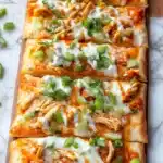 20 Minute Buffalo Chicken Flatbread Pizza Recipe