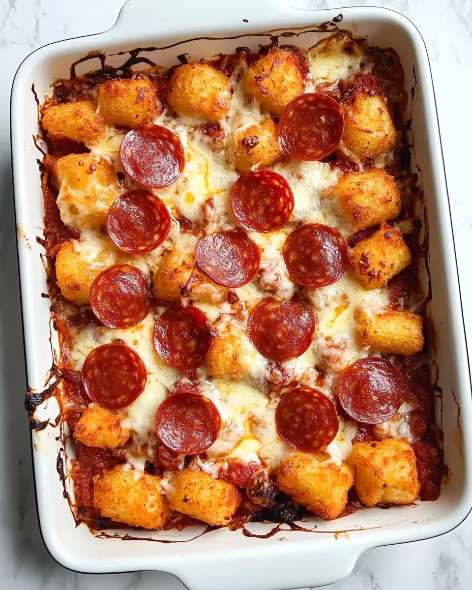 Pizza Tater Tot Casserole Recipe