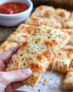 Easy Cheesy Breadsticks Recipe