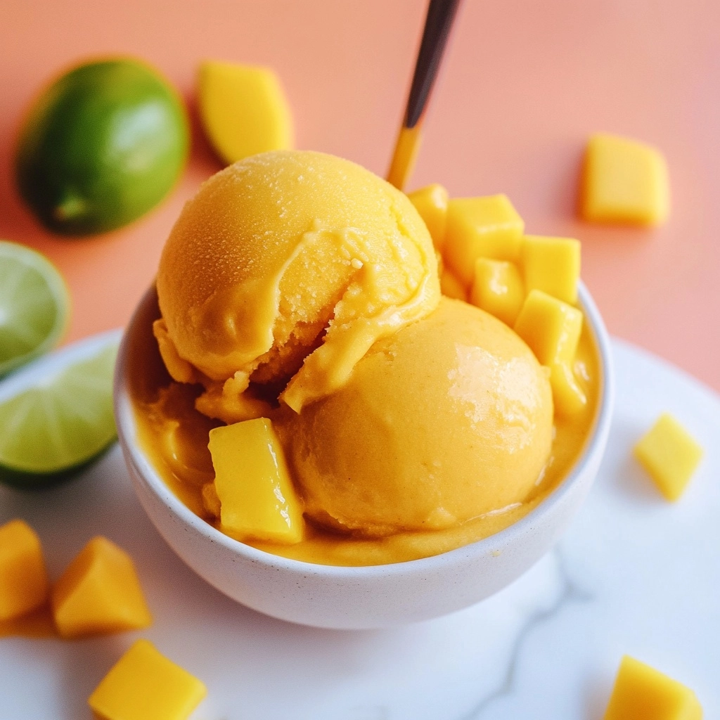 3-Ingredient Mango Sorbet (No-Churn!) Recipe - Recipe Image