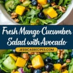 Mango Cucumber Salad with Blueberry and Avocado Recipe
