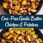 Garlic Butter Chicken and Potato Skillet Recipe