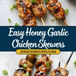 Honey Garlic Chicken Skewers Recipe
