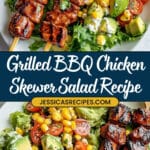 BBQ Chicken Skewer Salad Recipe