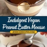 Vegan Peanut Butter Mousse with Chocolate Ganache Recipe