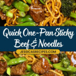 Sticky Beef & Noodles Recipe