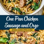 One Pan Chicken Sausage and Orzo Recipe