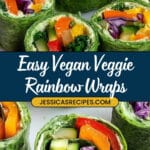 Vegan Veggie Rainbow Wraps Recipe