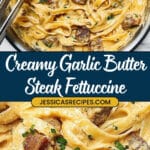 Garlic Butter Steak with Parmesan Alfredo Recipe