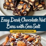 Dark Chocolate and Sea Salt Nut Bars Recipe