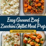 Ground Beef Zucchini Sweet Potato Skillet Recipe