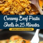 Creamy Beef and Shells Recipe
