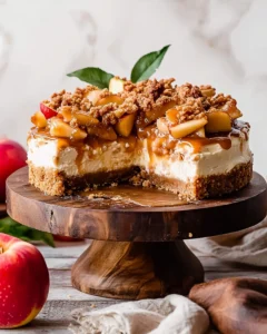 Salted Caramel Apple Pie Cheesecake Recipe