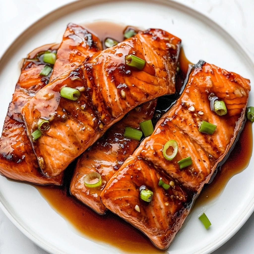 Honey Garlic Soy Glazed Salmon Recipe - Recipe Image