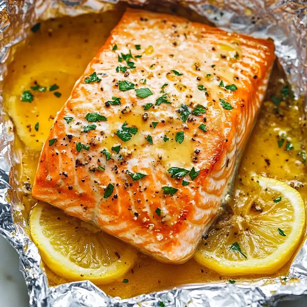 Sheet Pan Lemon Garlic Butter Salmon Recipe - Recipe Image