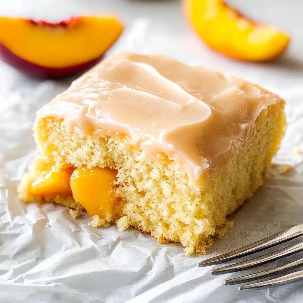 Brown Sugar Peach Cake Recipe - Recipe Image
