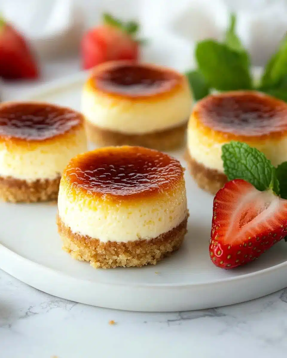 Mini Crème Brûlée Cheesecakes Recipe