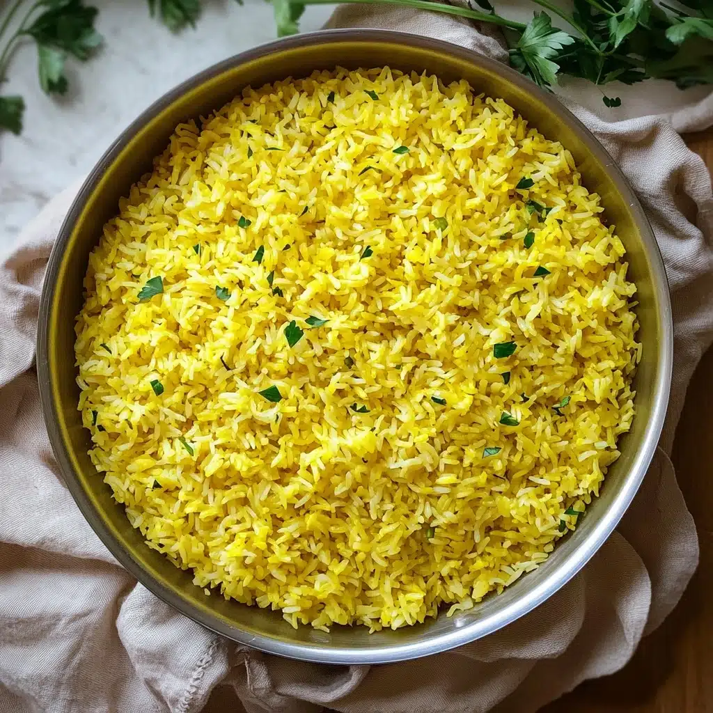 Garlic Turmeric Rice Recipe - Recipe Image