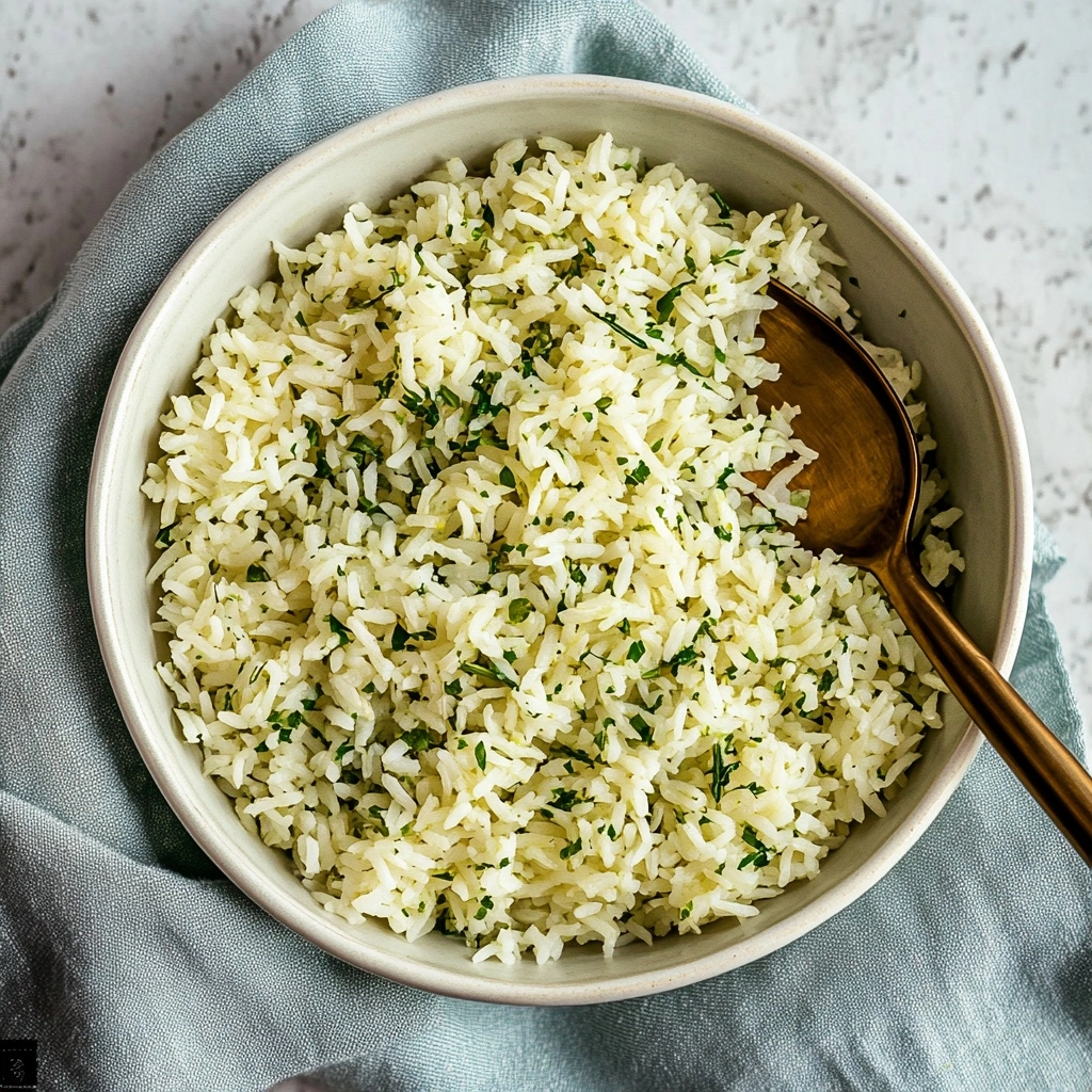 Herby Garlic Rice Recipe - Recipe Image