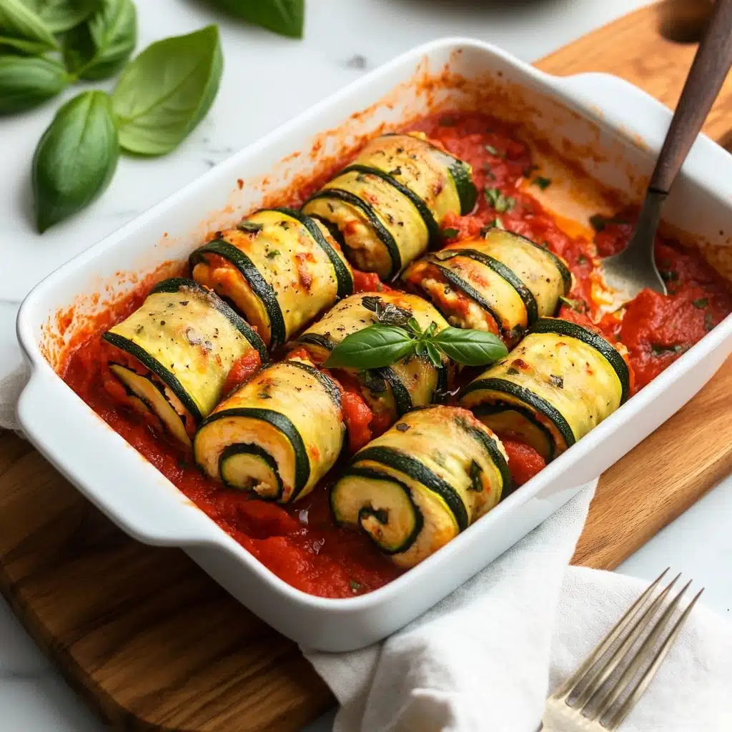 Vegan Zucchini Lasagna Roll Ups Recipe - Recipe Image