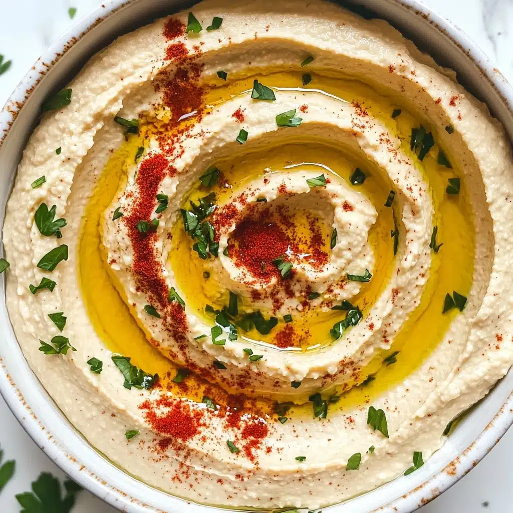 Smooth and Creamy Homemade Hummus Recipe - Recipe Image