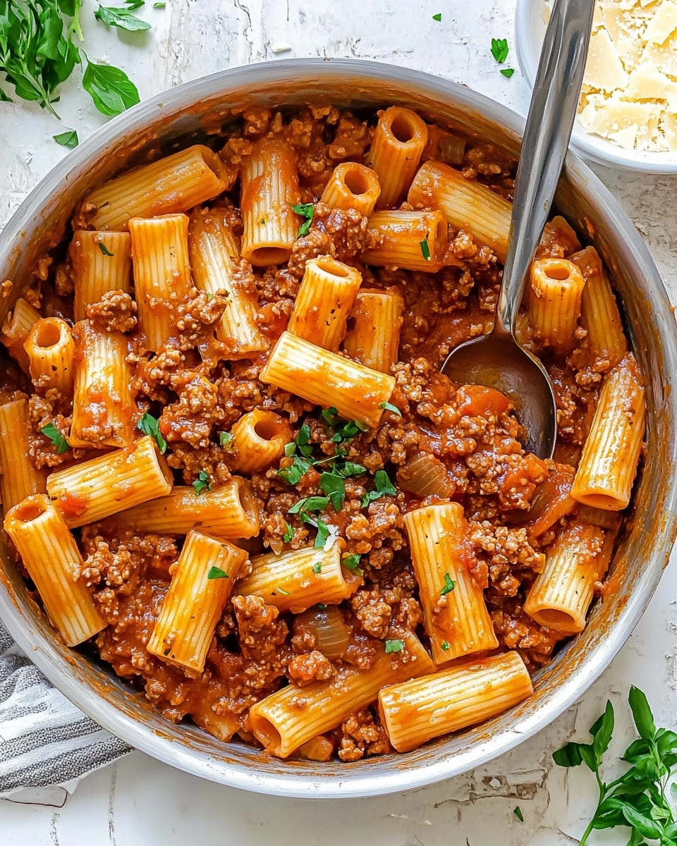 Beef Pasta in Tomato Sauce Recipe
