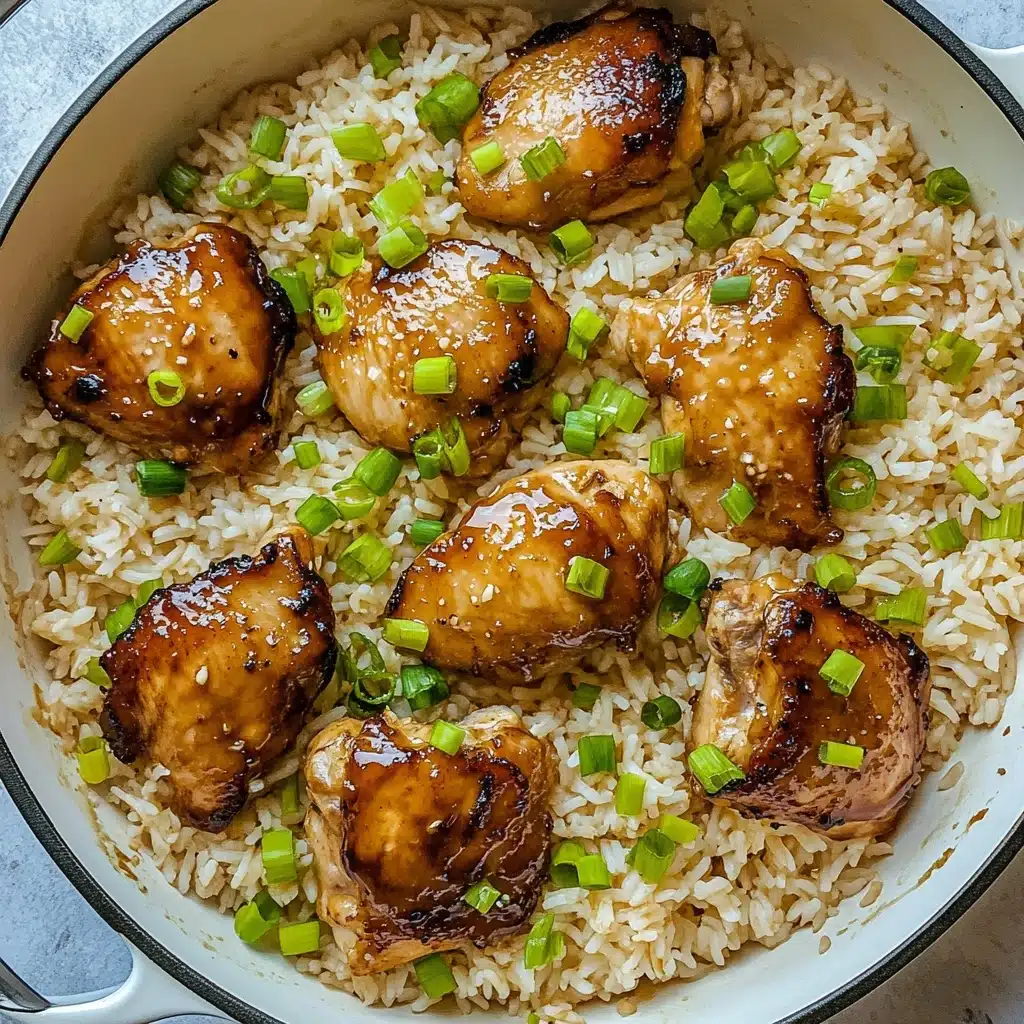 Soy Garlic Chicken and Rice Recipe - Recipe Image