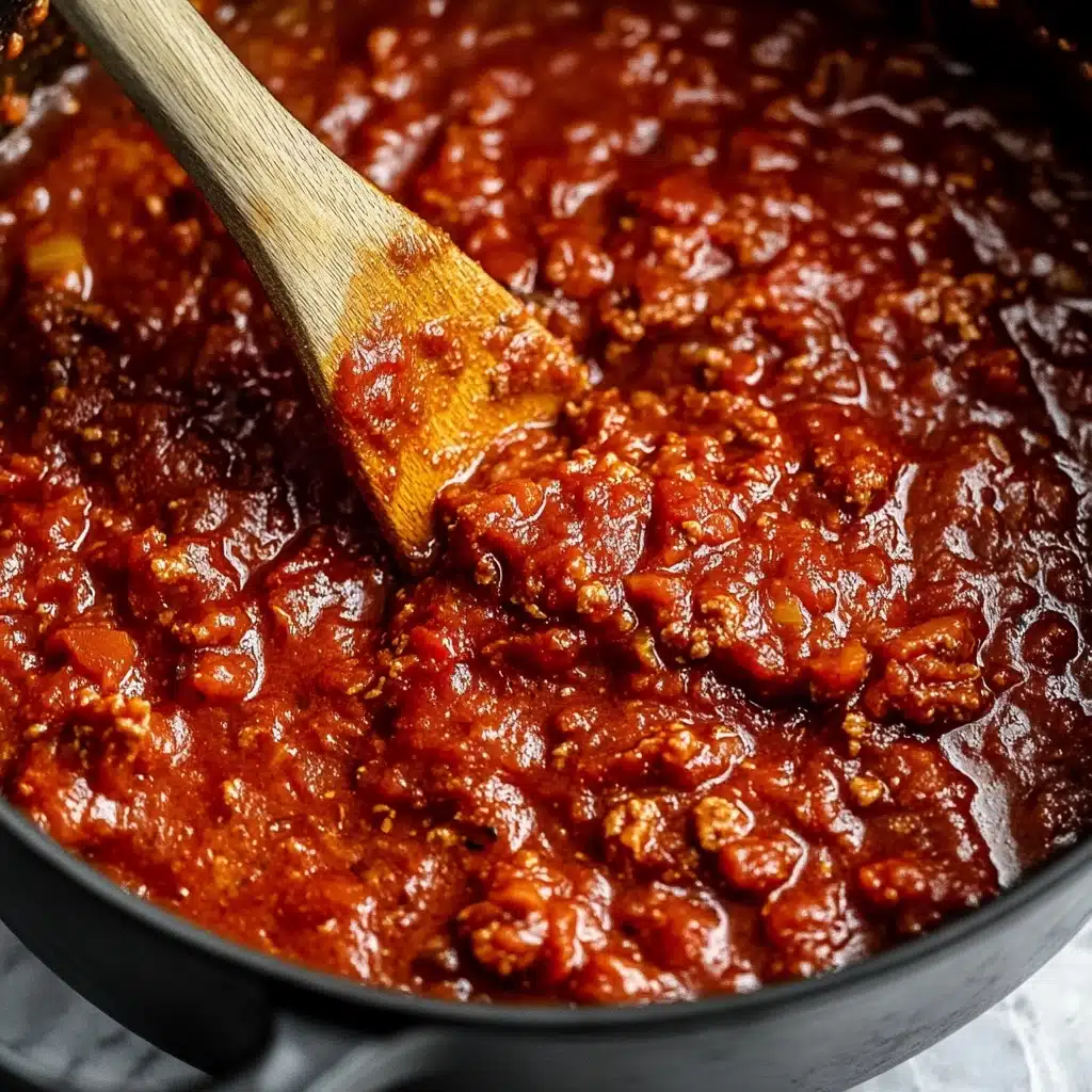 The Most Delicious Italian Meat Sauce Recipe - Recipe Image