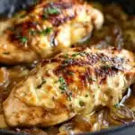 Easy One Pan French Onion Stuffed Chicken Recipe