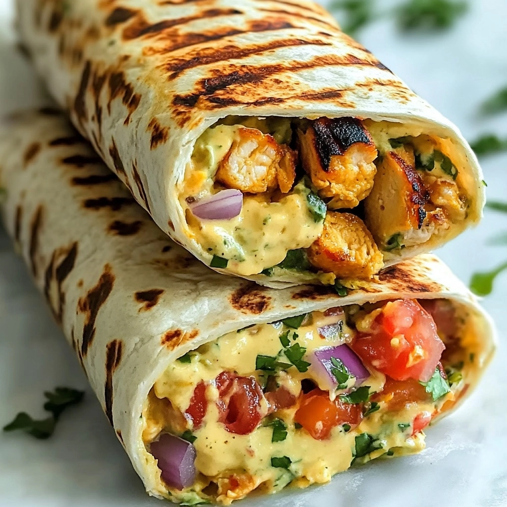 Chipotle Ranch Grilled Chicken Burrito Recipe - Recipe Image