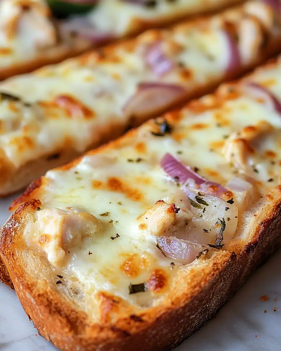 French Bread Chicken Alfredo Pizza Recipe