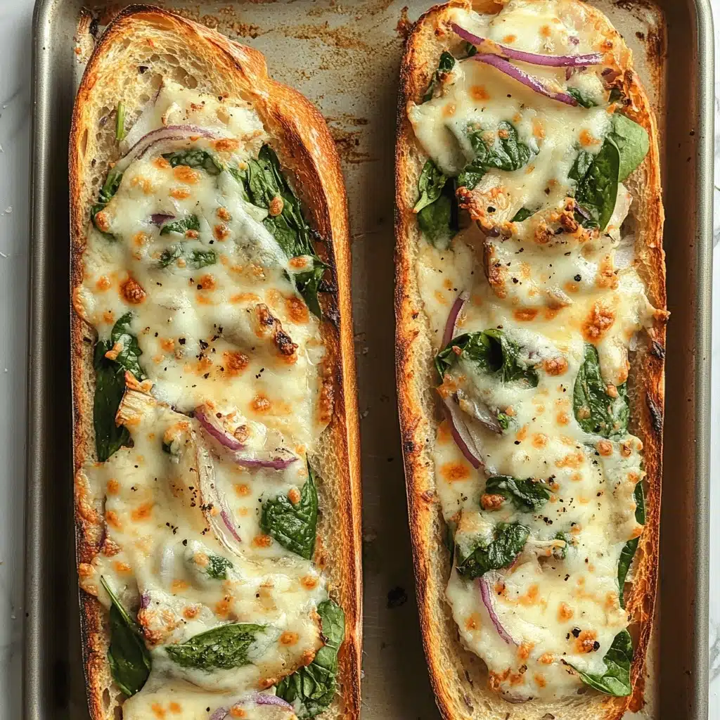 French Bread Chicken Alfredo Pizza Recipe - Recipe Image